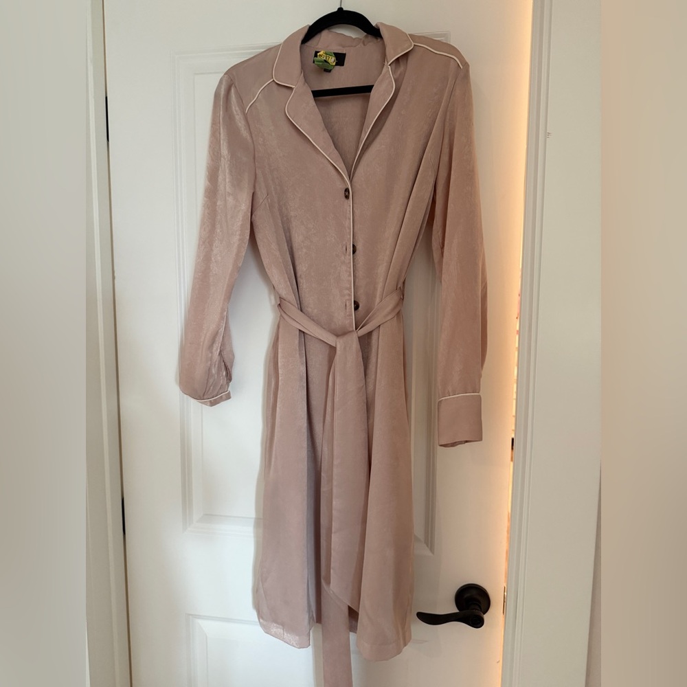 Lulu's Soft Beige Long Sleeve Dress